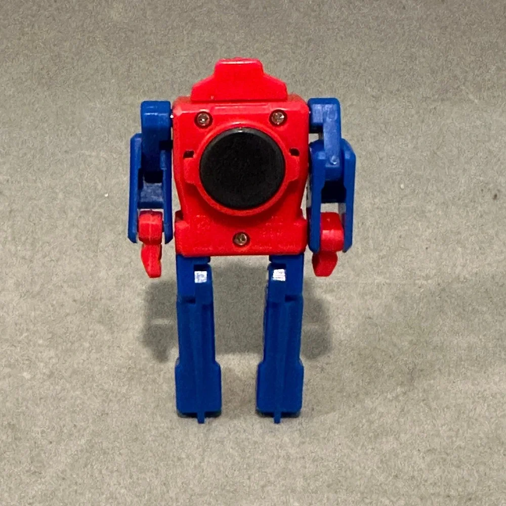 Vintage Tonka GoBot Red Blue Magnetic Transforming Robot Action Figure 1980s